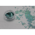 paillettes de coeur de la poudre 3mm de laser de scintillement pour le nail art, décorations de vacances